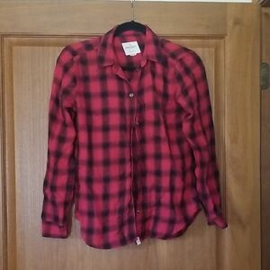 Plaid American Eagle Button Down Shirt